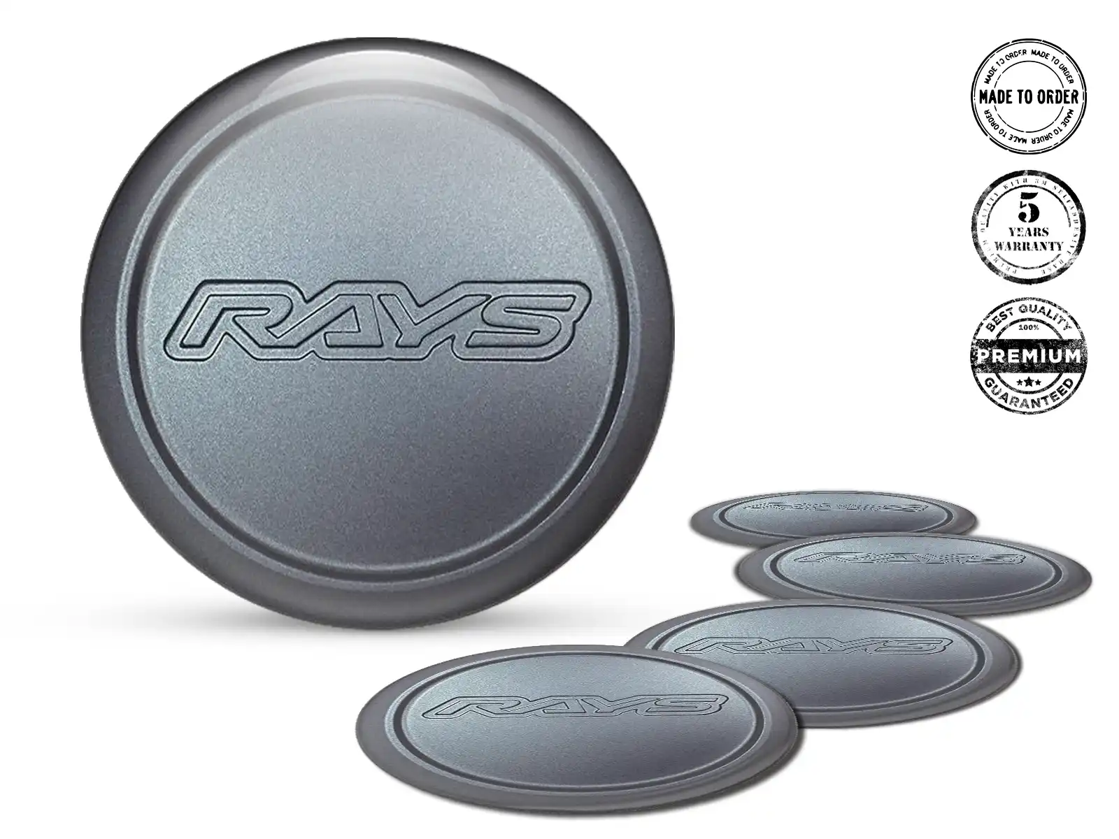 Rays Felgenaufkleber Auto Stilvolles gewölbtes Design